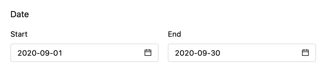 Filter by date