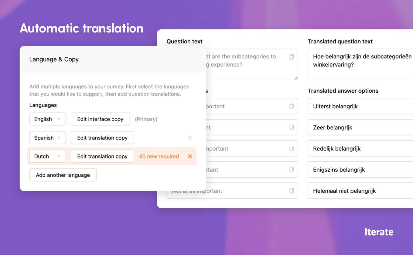 Multilingual Automatic Translation